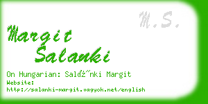 margit salanki business card